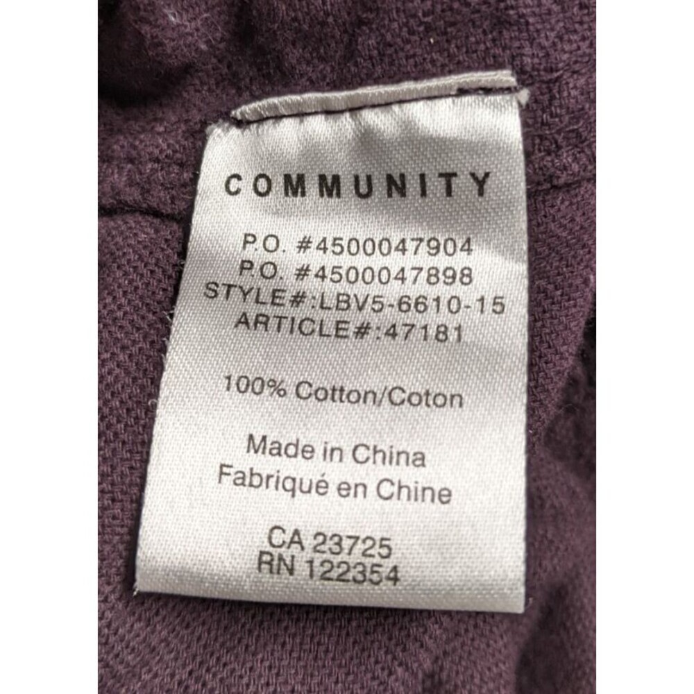 Aritzia COMMUNITY Cebu Cotton Eggplant Purple Colored Joggers Pants M - Picture 11 of 12